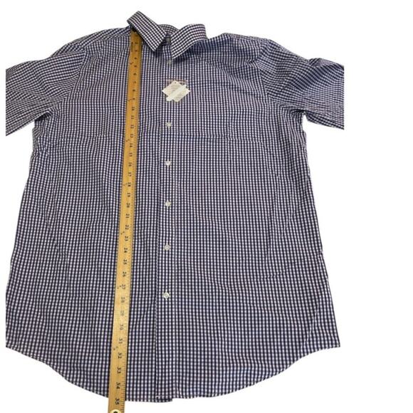 KS Signature Men's Long Sleeves Plaid Shirt Button Up Size‎ 17 Tall New - Picture 4 of 12